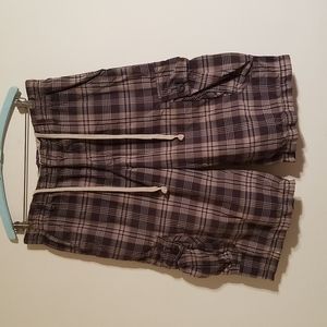 Union men's brown plaid shorts size 38